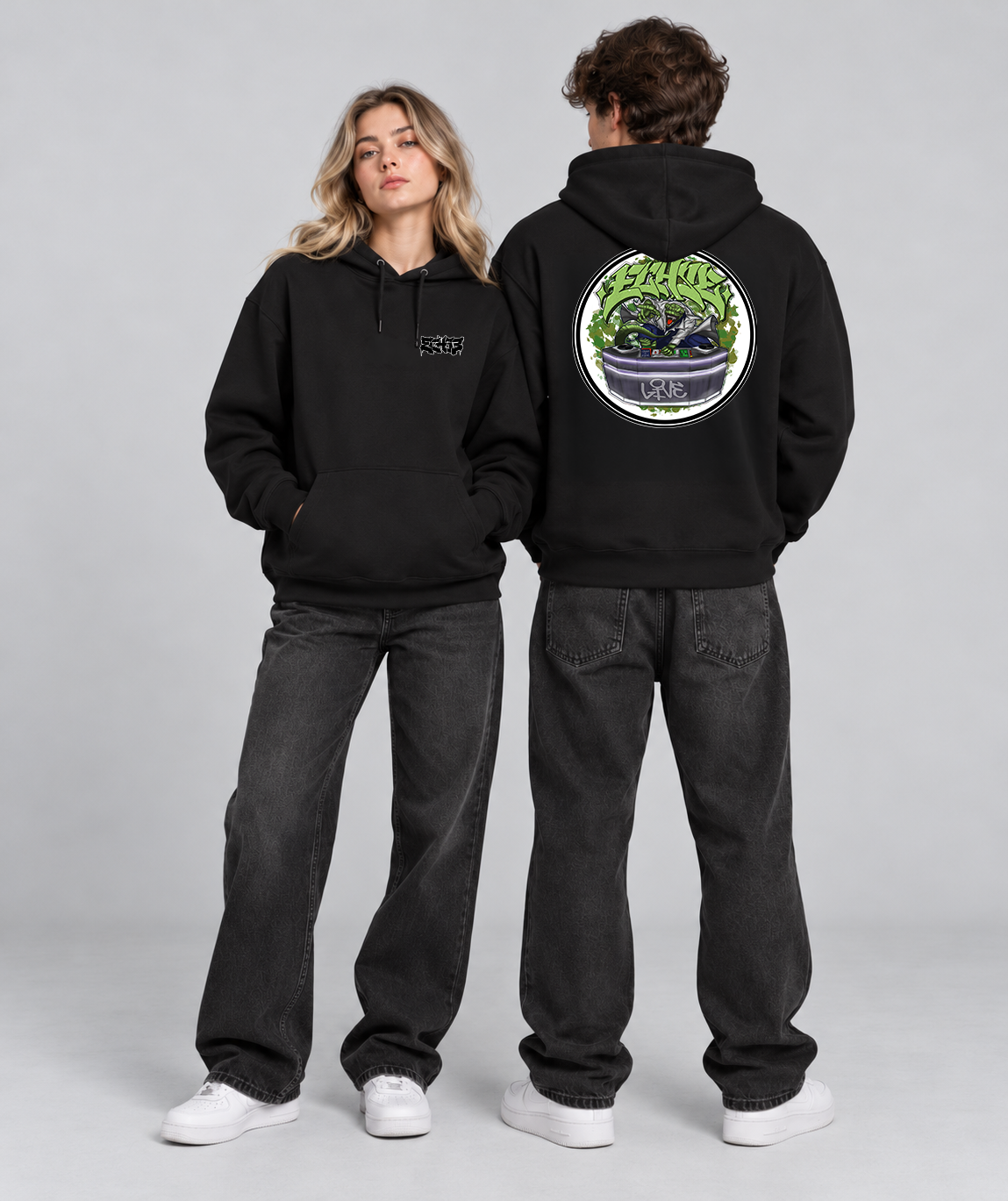 Classic Hoodie - Logo - Echse