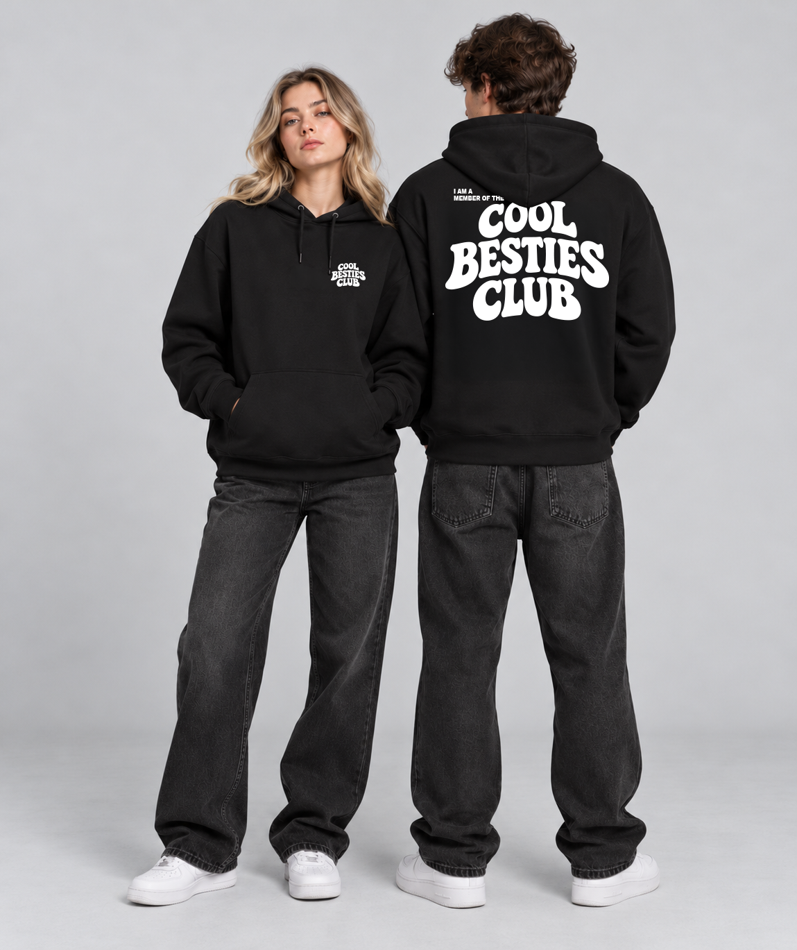 Classic Hoodie - Cool Besties Club - Family Merch