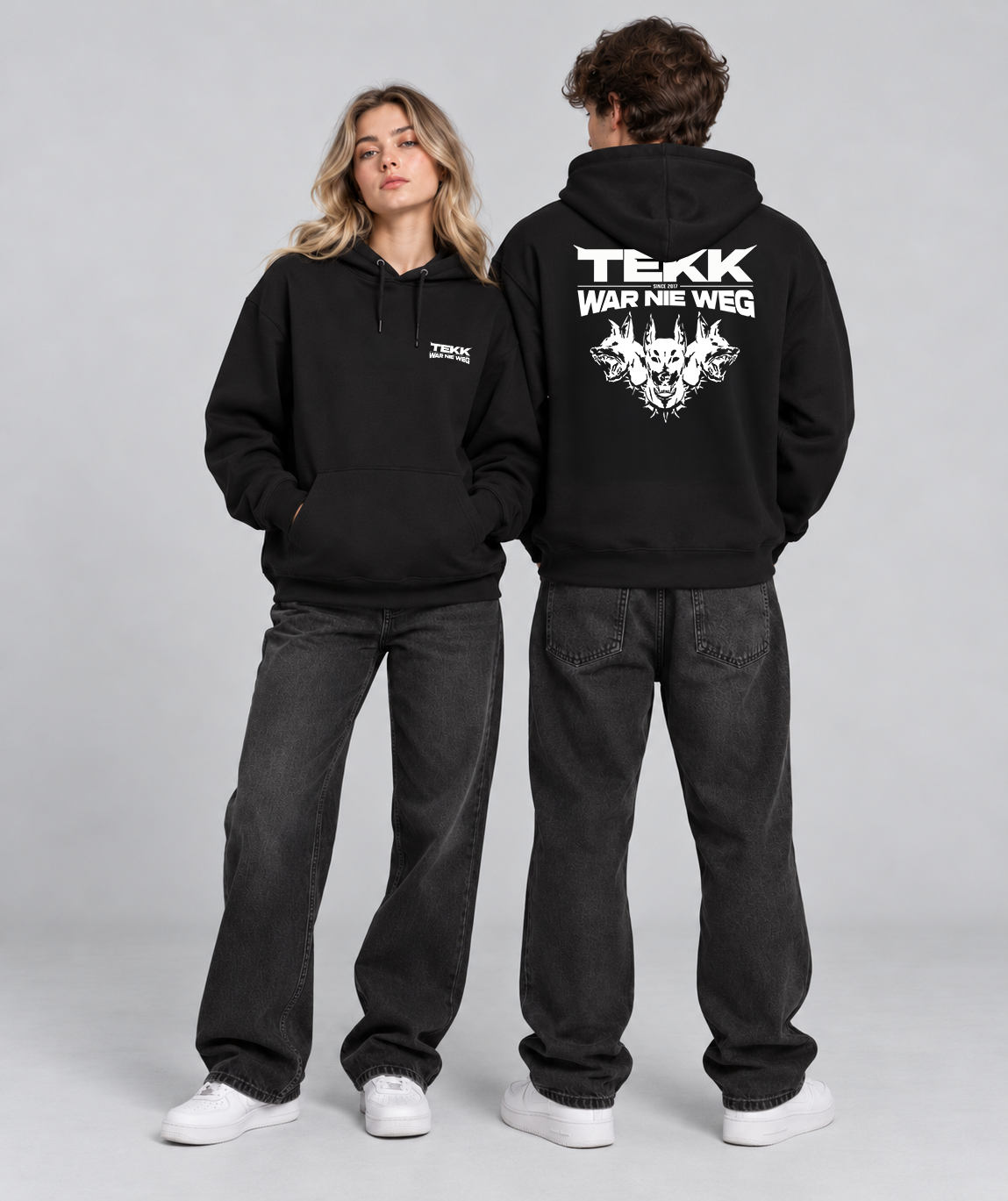 Classic Hoodie - Logo - Tekk War Nie Weg