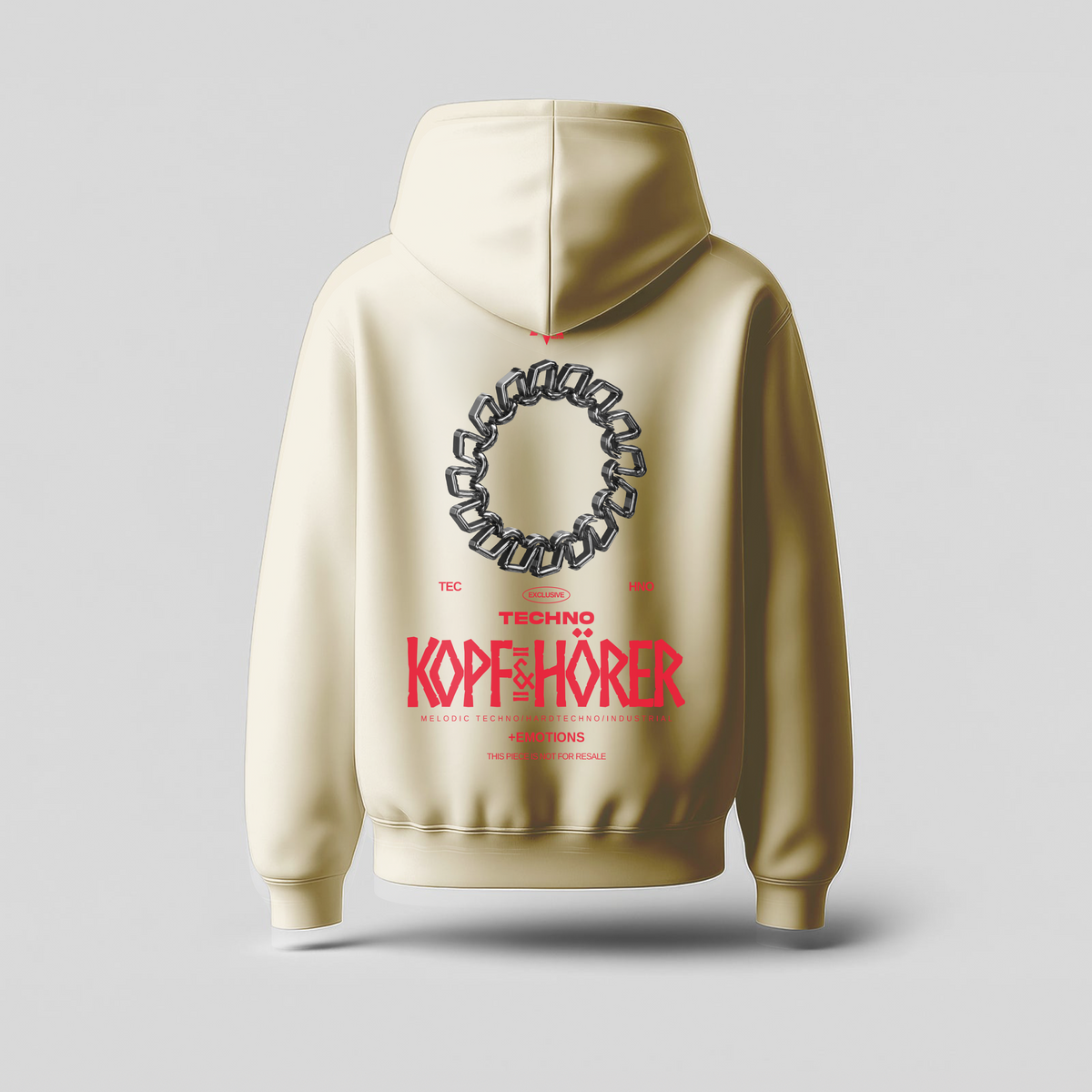 Oversized Hoodie - Kopf & Hörer