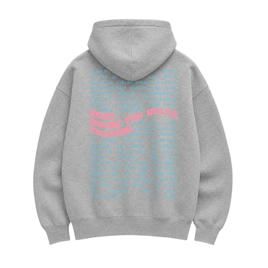 Oversized Hoodie - Line Up 2026 - Break The Rules
