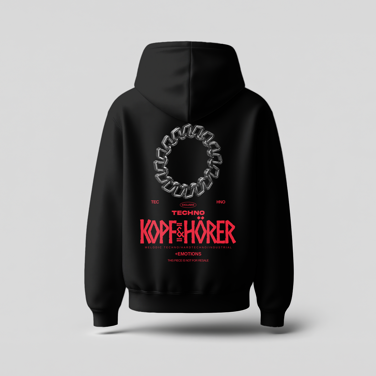 Oversized Hoodie - Kopf & Hörer