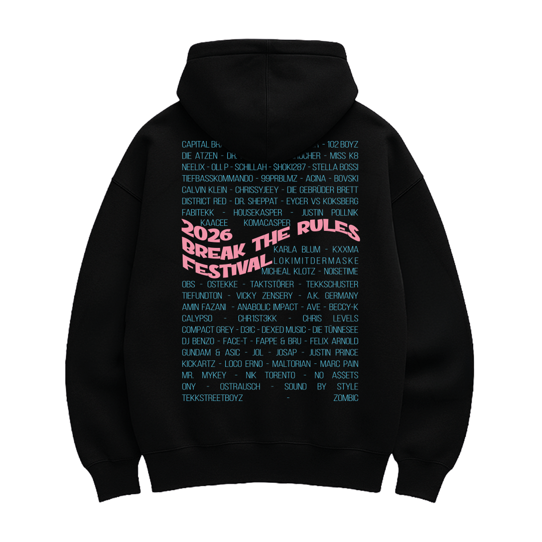 Oversized Hoodie - Line Up 2026 - Break The Rules