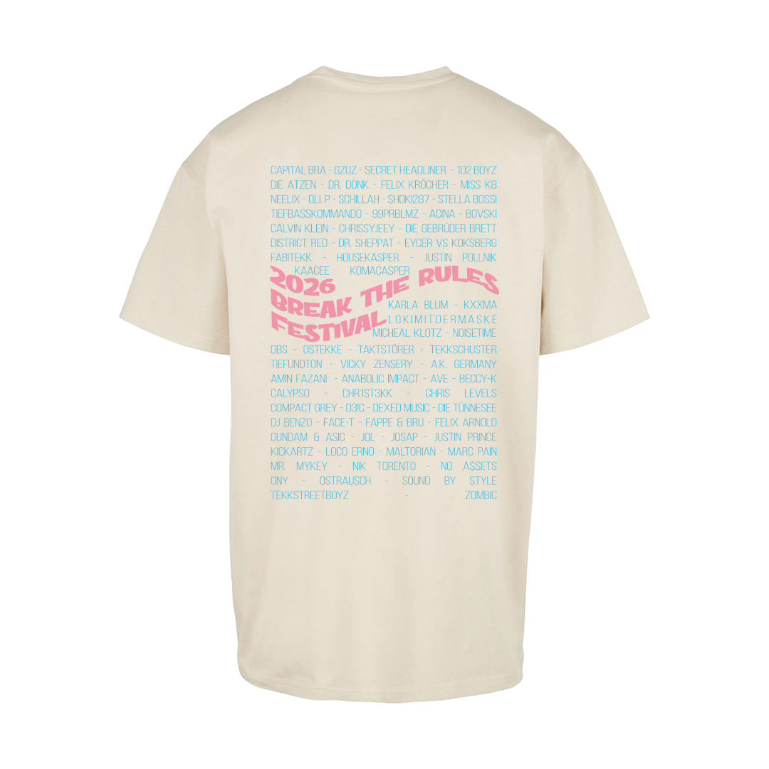 Oversized Shirt - Line Up 2026 - Break The Rules