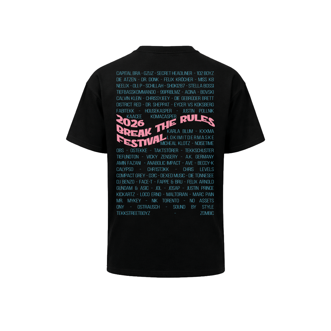 Oversized Shirt - Line Up 2026 - Break The Rules