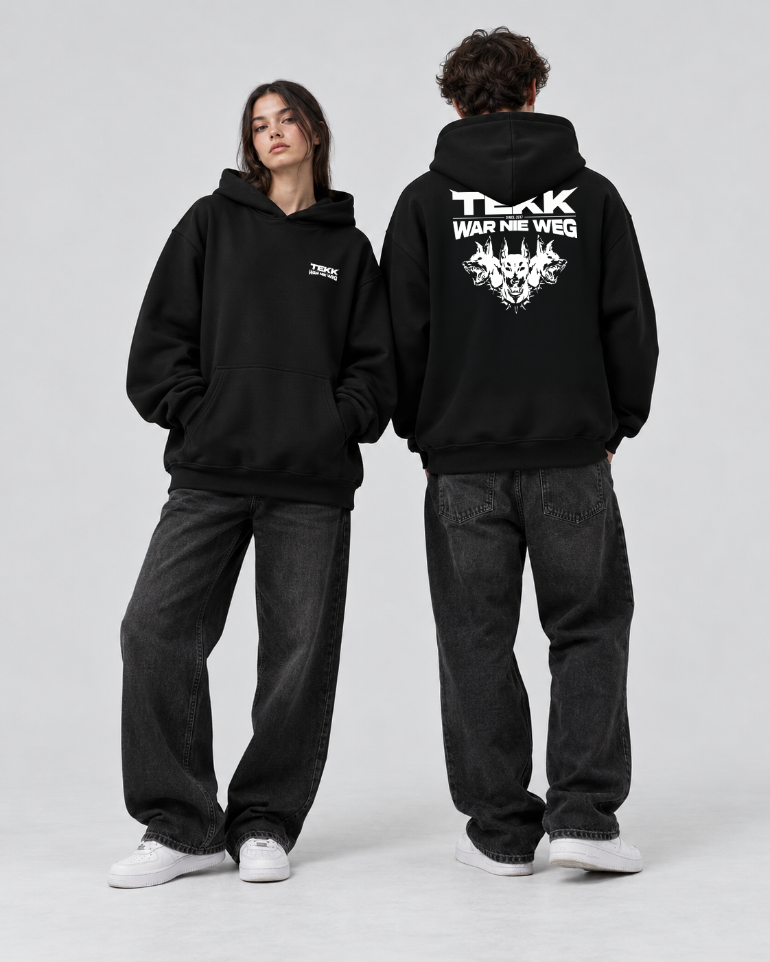 Oversized Hoodie - Logo - Tekk War Nie Weg