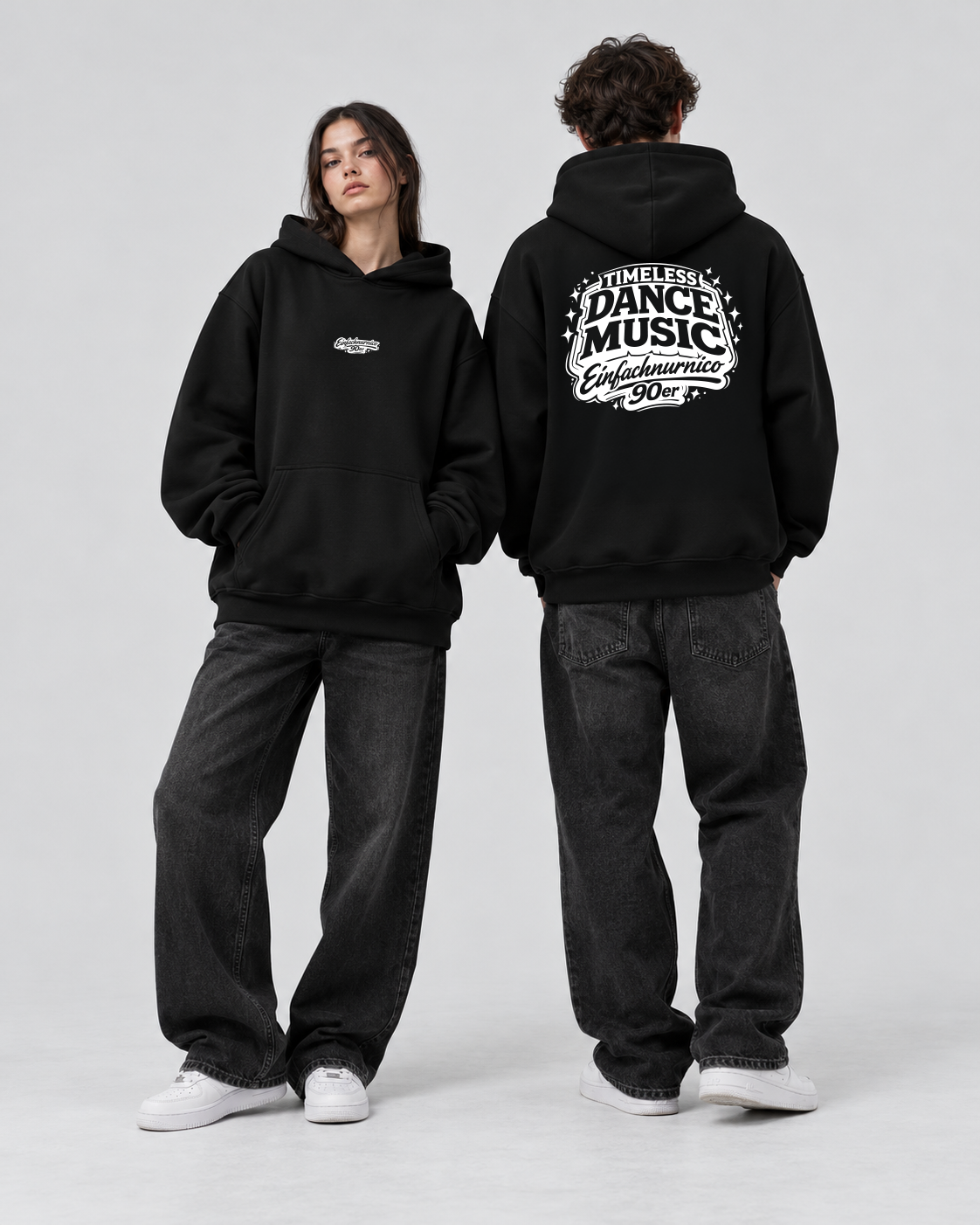 Oversized Hoodie - Timeless Dancemusic - Einfachnurnico90er