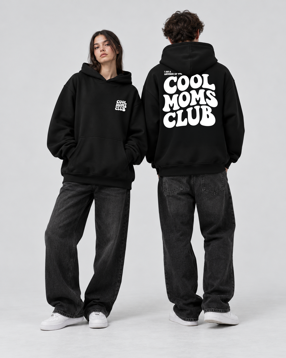 Oversized Hoodie - Cool Moms Club - Family Merch