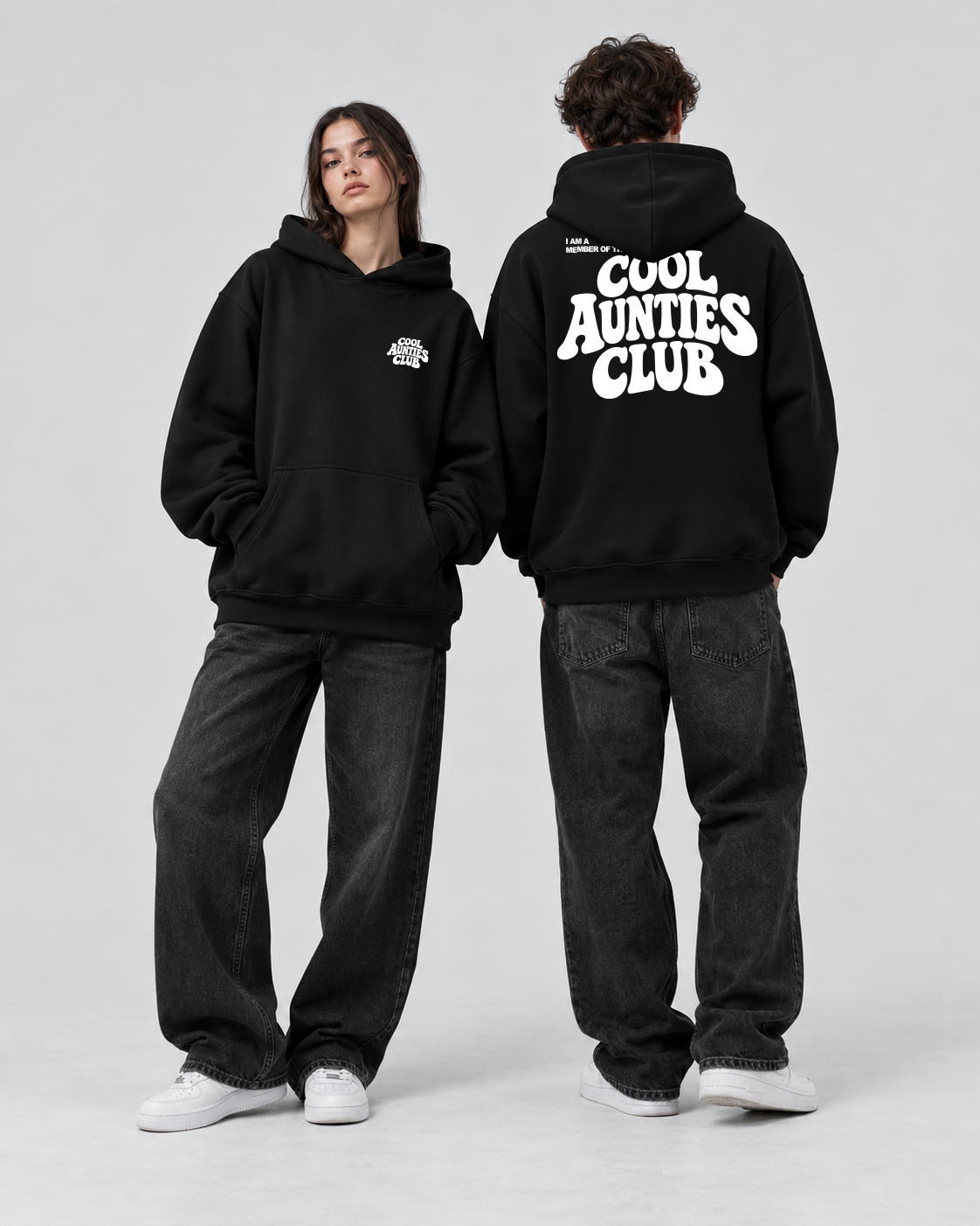 Oversized Hoodie - Cool Aunties Club - Family Merch