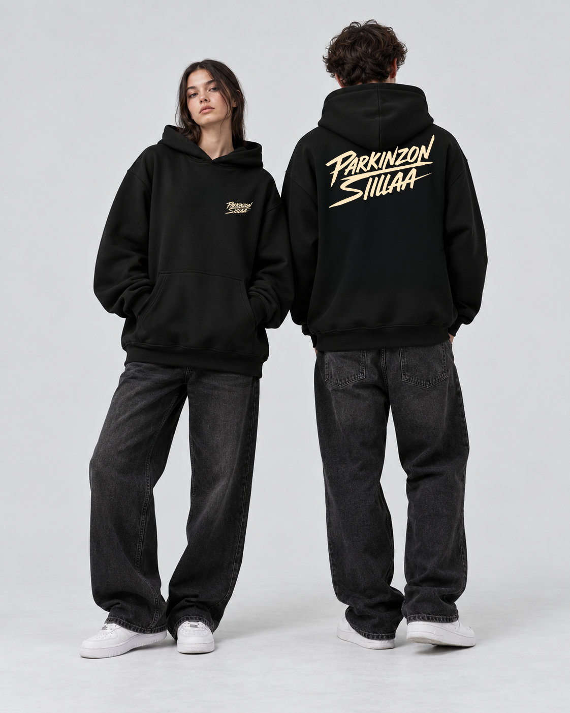 Oversized Hoodie - Logo - Parkinzon & Siillaa