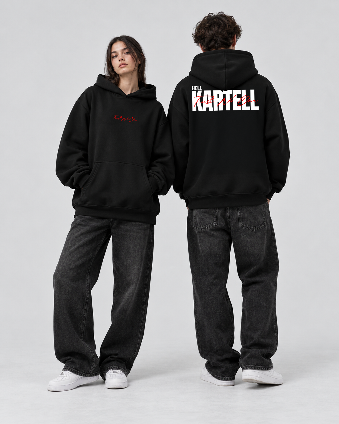 Oversized Hoodie - Trust No One - Hell Kartell