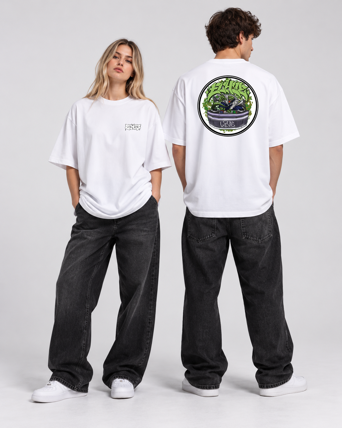 Oversized Shirt - Logo - Echse